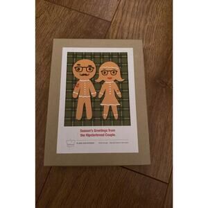 Seasons‎ greetings from the hipsterbread couple Christmas cards